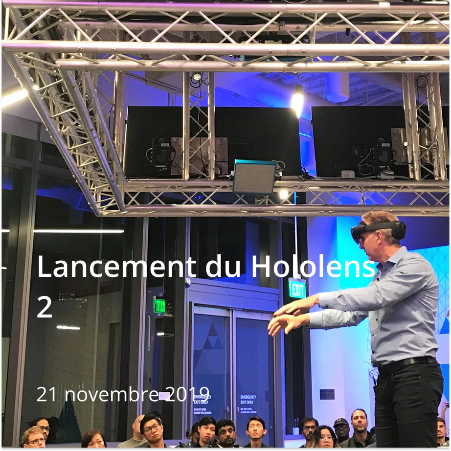Lancement Microsoft Hololens 2